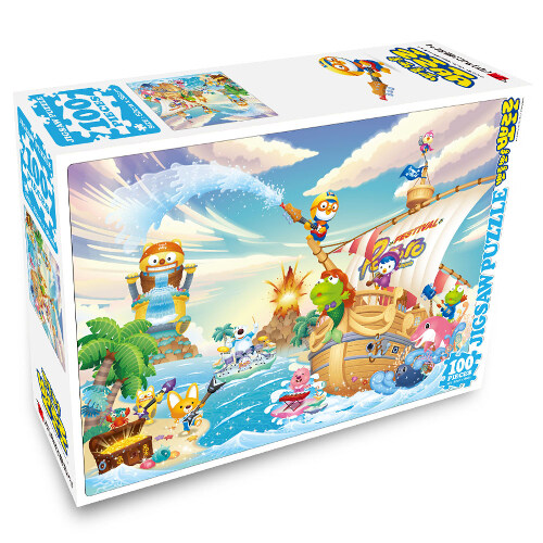 뽀롱뽀롱 뽀로로 직소퍼즐 100PCS : 해적섬의 여름