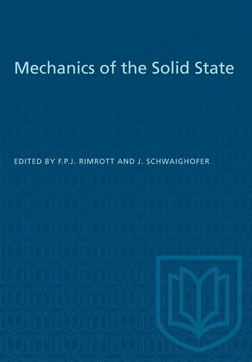 MECHANICS OF THE SOLID STATE (Paperback)