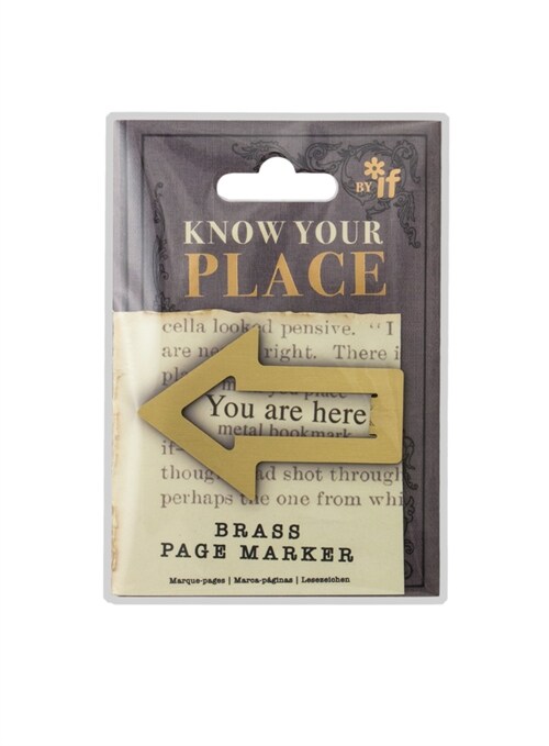 Know Your Place Page Marker - Brass (Other)