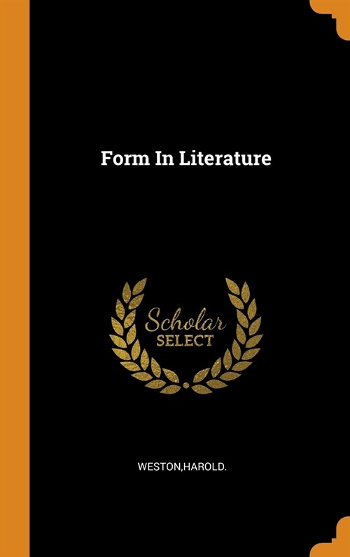 Form in Literature (Hardcover)
