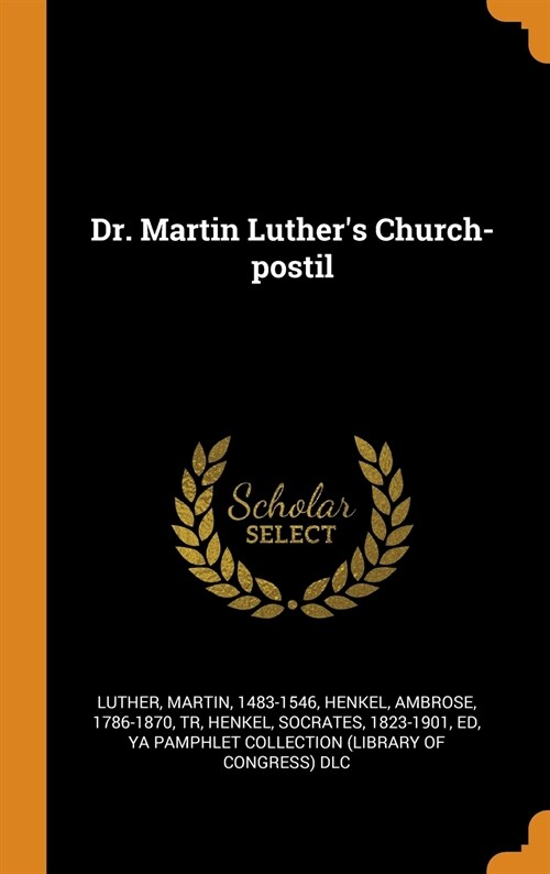 Dr. Martin Luthers Church-Postil (Hardcover)