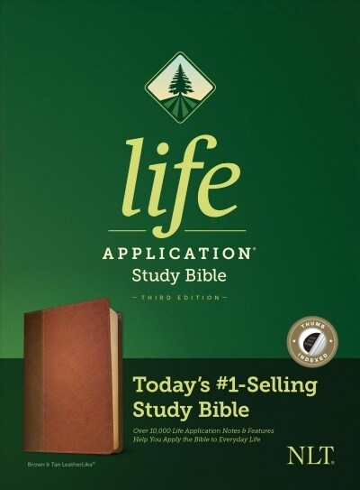 NLT Life Application Study Bible, Third Edition (Leatherlike, Brown/Tan, Indexed) (Imitation Leather)