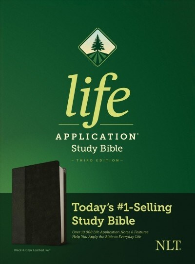 NLT Life Application Study Bible, Third Edition (Leatherlike, Black/Onyx) (Imitation Leather)