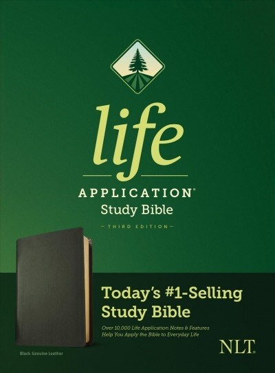 NLT Life Application Study Bible, Third Edition (Genuine Leather, Black) (Leather)