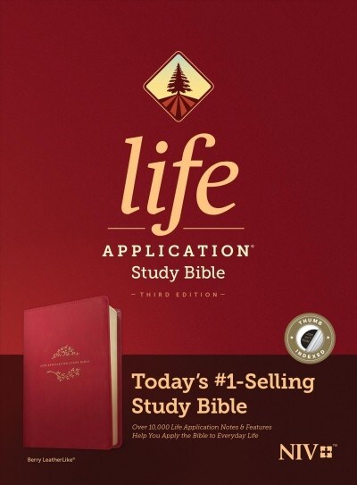 NIV Life Application Study Bible, Third Edition (Leatherlike, Berry, Indexed) (Imitation Leather)