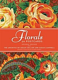 Florals: 30 Postcards: Original Designs from the Archives of Susan Collier Sarah Campbell (Paperback)