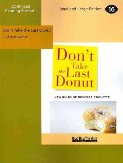 Dont Take the Last Donut (Paperback)