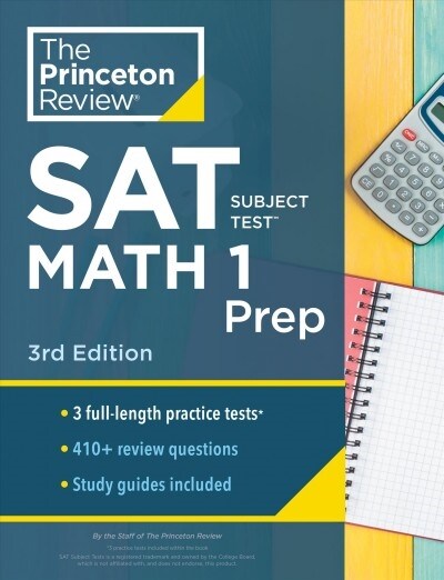 Princeton Review SAT Subject Test Math 1 Prep, 3rd Edition: 3 Practice Tests + Content Review + Strategies & Techniques (Paperback)