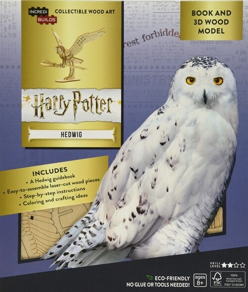 IncrediBuilds: Harry Potter: Hedwig Book and 3D Wood Model (Kit)