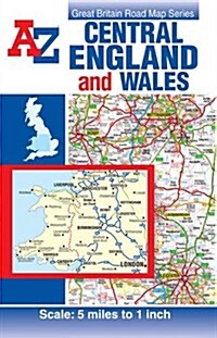 Central England & Wales Road Map (Sheet Map, folded, 28 Revised edition)