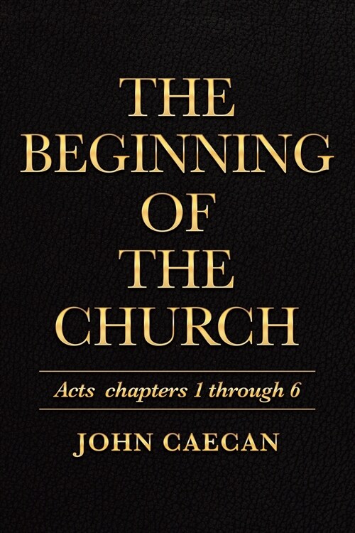 The Beginning of the Church: Acts Chapters 1 Through 6 (Paperback)