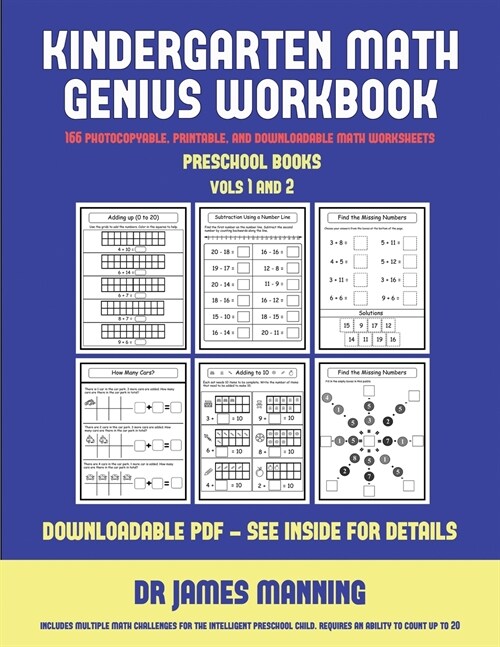 Preschool Books (Kindergarten Math Genius): This Book Is Designed for Preschool Teachers to Challenge More Able Preschool Students: Fully Copyable, Pr (Paperback)