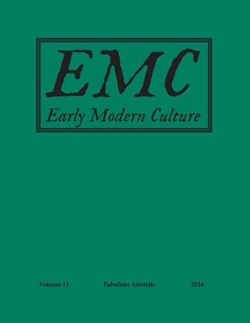Early Modern Culture:: Vol. 11 (Paperback)