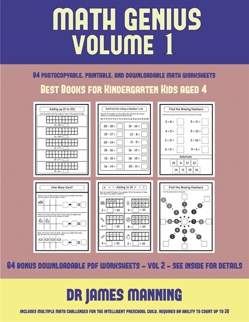 Best Books for Kindergarten Kids Aged 4 (Math Genius Vol 1): This Book Is Designed for Preschool Teachers to Challenge More Able Preschool Students: F (Paperback)