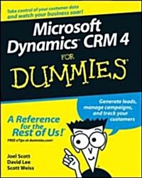 Microsoft Dynamics CRM 4 For Dummies (Paperback)