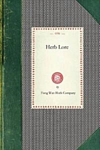 Herb Lore (Paperback)