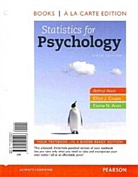 Statistics for Psychology, Books a la Carte Plus New Mylab Statistics with Etext -- Access Card Package (Loose Leaf, 6)