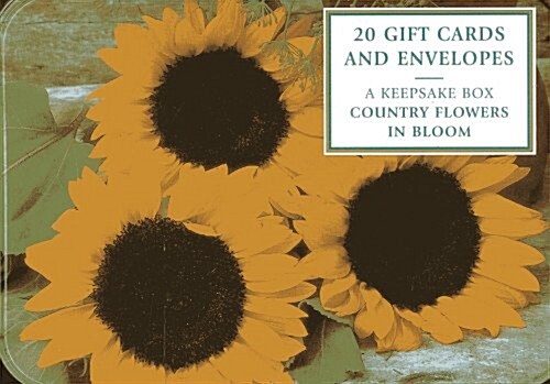 Tin Box of 20 Gift Cards and Envelopes: Country Flowers in Bloom (Cards)
