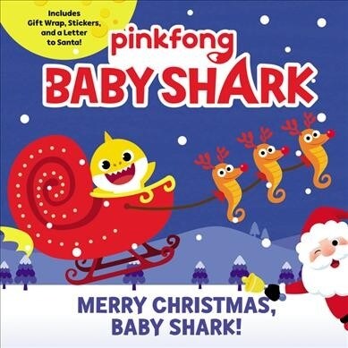 Baby Shark: Merry Christmas, Baby Shark!: A Christmas Holiday Book for Kids [With Stickers and Gift Wrap and a Letter to Santa] (Paperback)