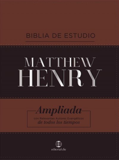 Rvr, Biblia de Estudio Matthew Henry, Leathersoft, Cl?ica, Interior a DOS Colores (Leather)