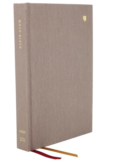 Net Bible, Thinline Large Print, Cloth Over Board, Gray, Comfort Print: Holy Bible (Hardcover)