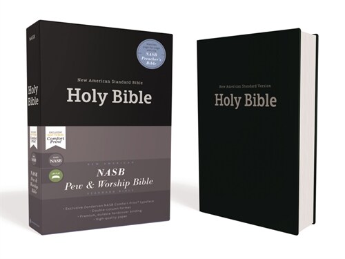 Nasb, Pew and Worship Bible, Hardcover, Black, 1995 Text, Comfort Print (Hardcover)