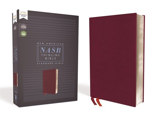Nasb, Thinline Bible, Bonded Leather, Burgundy, Red Letter Edition, 1995 Text, Comfort Print (Bonded Leather)