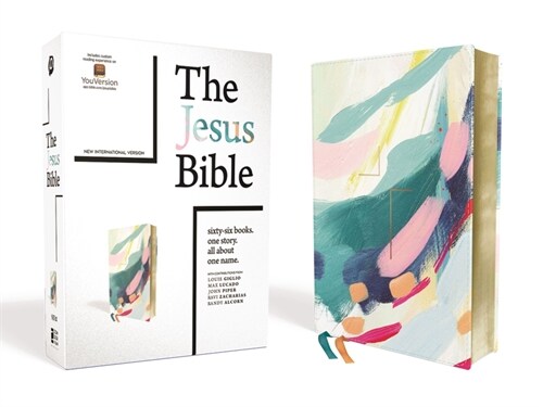 The Jesus Bible, NIV Edition, Leathersoft, Multi-Color/Teal, Comfort Print (Imitation Leather)