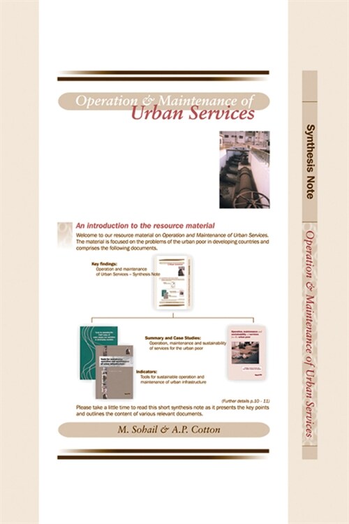 Operation and Maintenance of Urban Services: A Synthesis Note (Paperback)