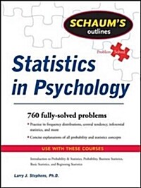 Schaums Outline of Statistics in Psychology (Paperback)