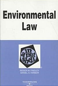 [중고] Environmental Law in a Nutshell (Paperback, 7th)