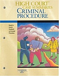High Court Case Summaries on Criminal Procedure (Paperback)