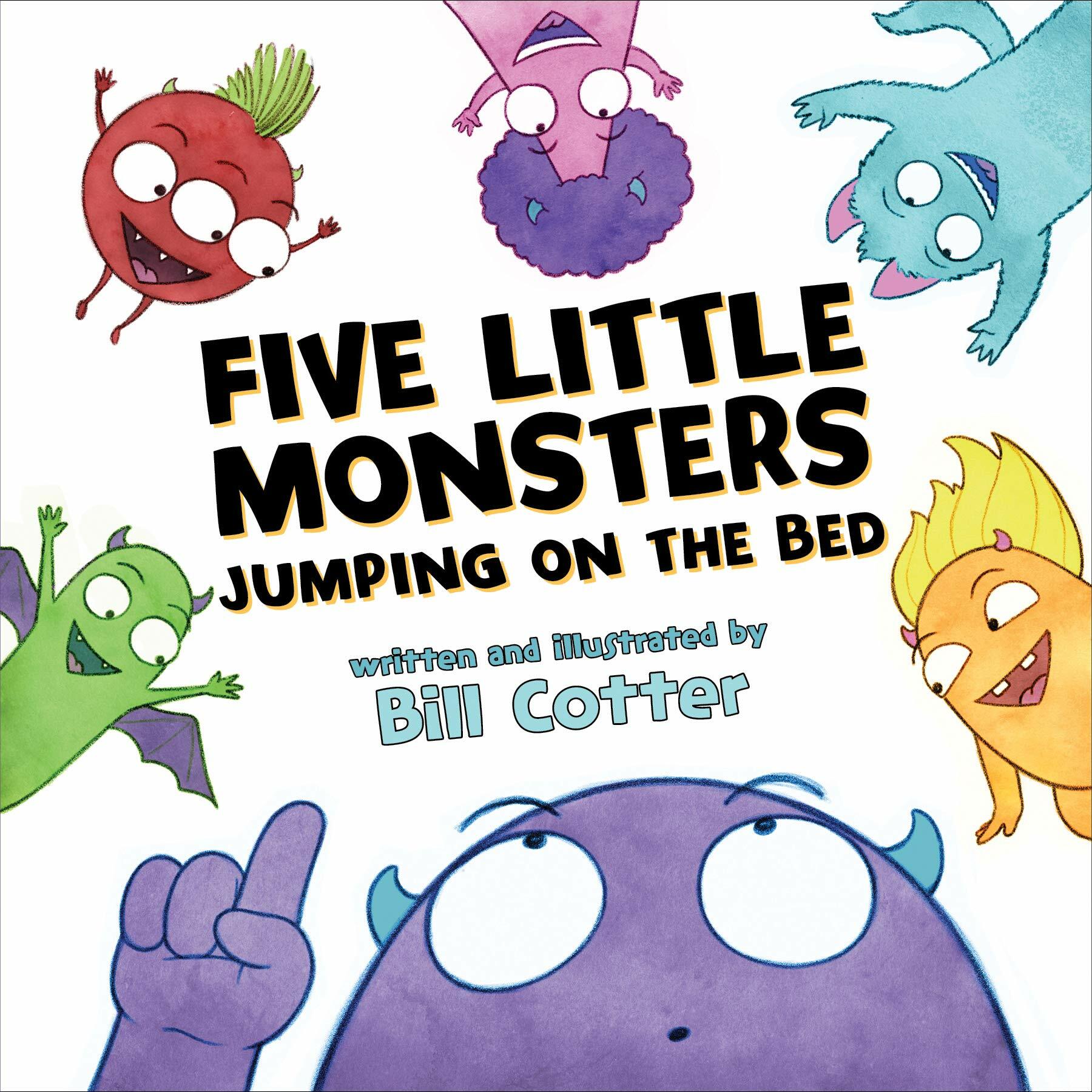 Five Little Monsters Jumping on the Bed (Board Books)