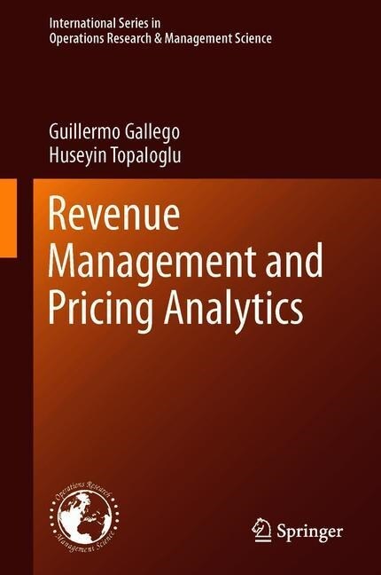 Revenue Management and Pricing Analytics (Hardcover, 2019)