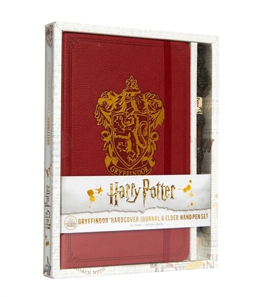 Harry Potter: Gryffindor Hardcover Ruled Journal (With Pen) (Hardcover)