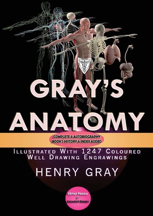 Grays Anatomy: Complete & Illustrated with 1247 Original Coloured Drawings (Paperback)