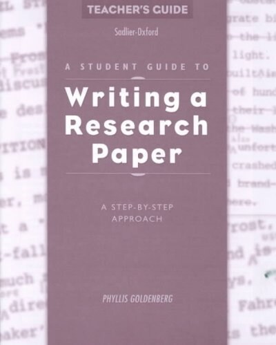 Writing a Research Paper (Paperback, Teachers Guide)