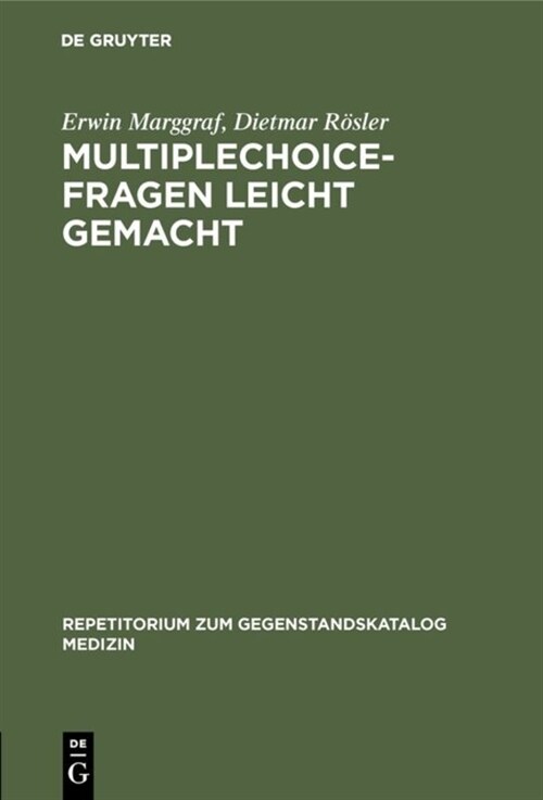 Multiplechoice-Fragen leicht gemacht (Hardcover, Reprint 2019)