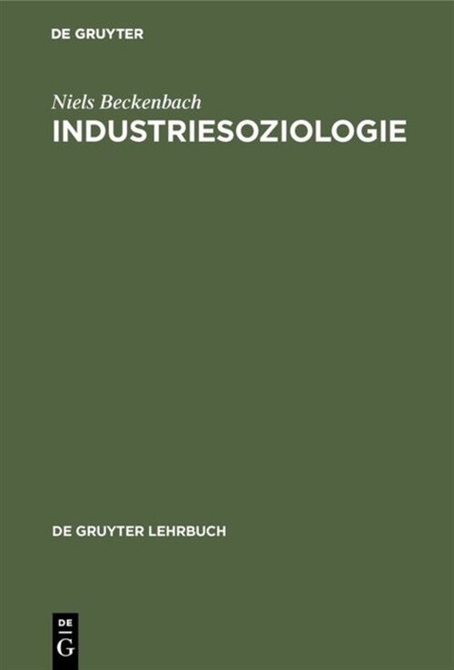 Industriesoziologie (Hardcover)