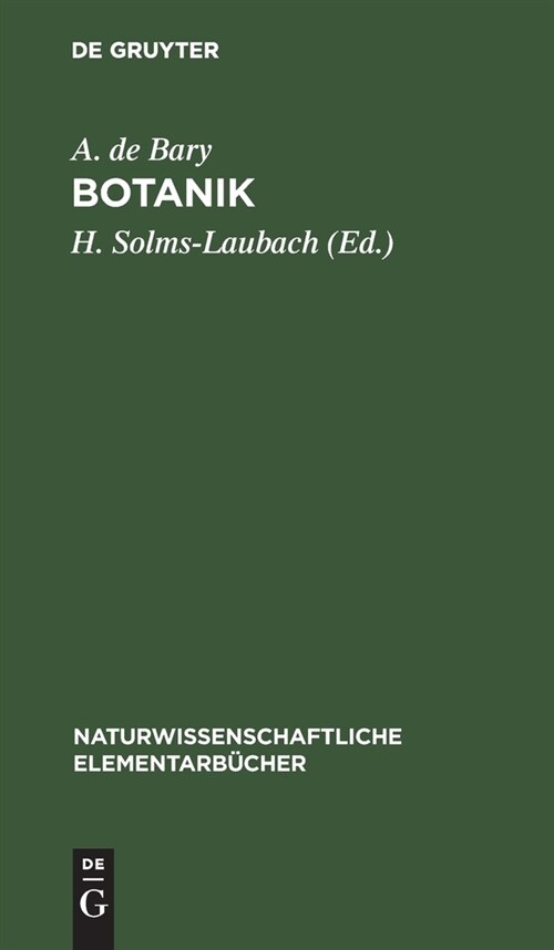 Botanik (Hardcover, 5, 5., Unverand. A)