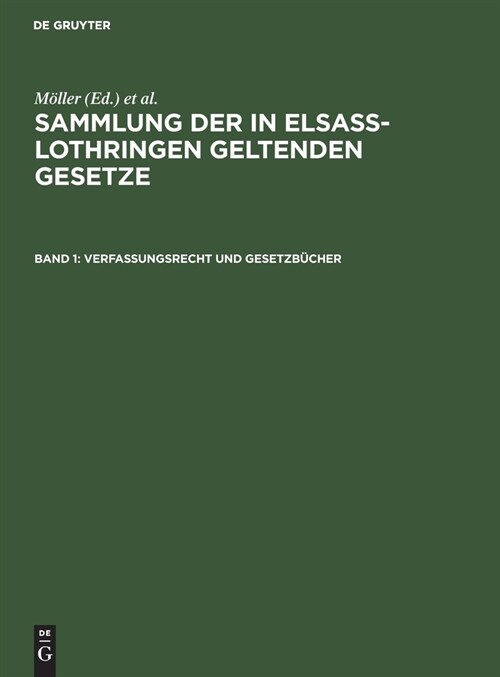 Verfassungsrecht Und Gesetzb?her (Hardcover)