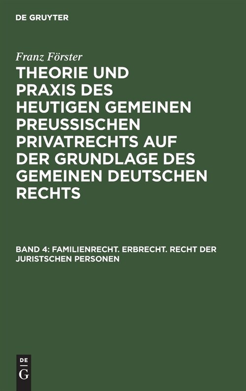 Familienrecht. Erbrecht. Recht der juristschen Personen (Hardcover, 5, 5. Aufl. (2. De)