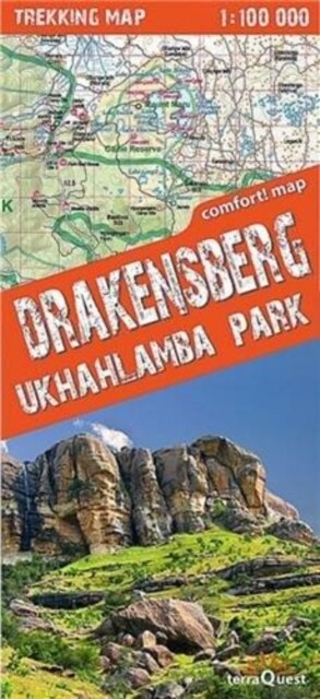 terraQuest Trekking Map Drakensberg & Ukhahlamba Park (Sheet Map)