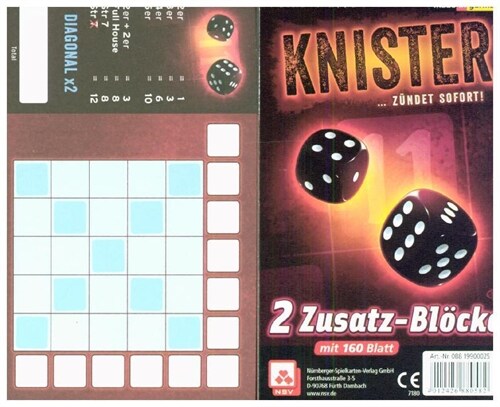 Knister - Zusatzblocke, 2er (Spiel-Zubehor) (Game)