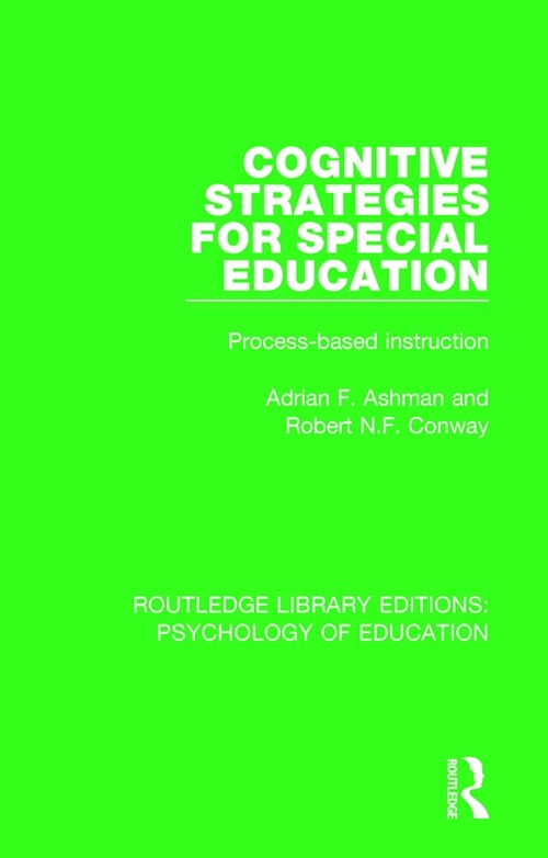 Cognitive Strategies for Special Education : Process-Based Instruction (Paperback)