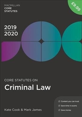 Core Statutes on Criminal Law 2019-20 (Paperback, 4th ed. 2019)