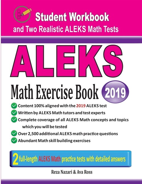 Aleks Math Exercise Book: Student Workbook and Two Realistic Aleks Math Tests (Paperback)