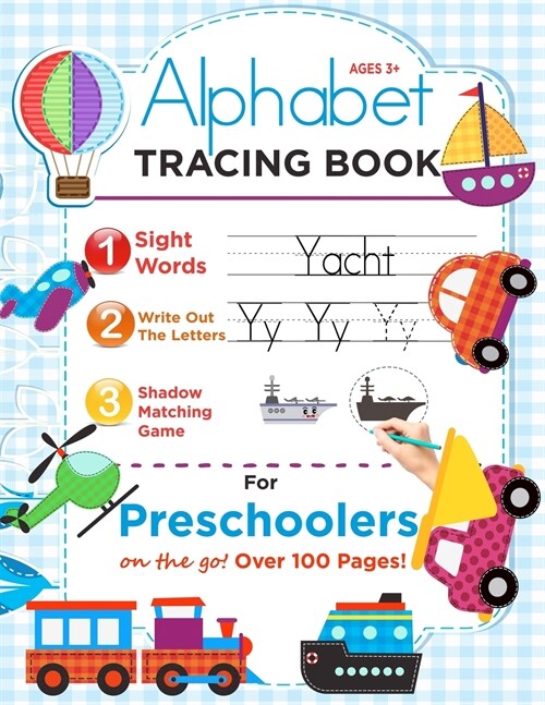 Alphabet Tracing Book for Preschoolers (on the Go!): Book to Master Alphabets, Words and Shadow Matching Game (Trace Alphabets Practice Workbook for . (Paperback)
