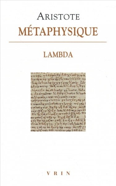 Metaphysique Lambda (Paperback)
