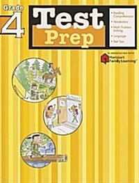 Test Prep: Grade 4 (Flash Kids Harcourt Family Learning) (Paperback)